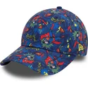 cappellino-curvo-blu-navy-per-bambino-9forty-all-over-print-di-superman-dc-comics-di-new-era