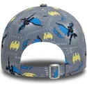 cappellino-grigio-curvo-per-bambino-9forty-all-over-print-di-batman-dc-comics-di-new-era