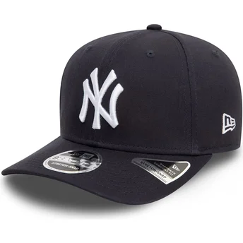 New Era Curved Brim 9SEVENTY Stretch Snap New York Yankees MLB Navy Blue Snapback Cap