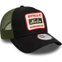 casquette-trucker-noire-et-verte-9forty-a-frame-patch-new-era