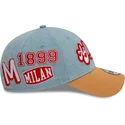 new-era-curved-brim-9forty-denim-ac-milan-serie-a-blue-and-brown-adjustable-cap