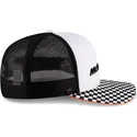 casquette-trucker-plate-blanche-et-noire-snapback-9fifty-checkered-visor-mclaren-racing-formula-1-new-era