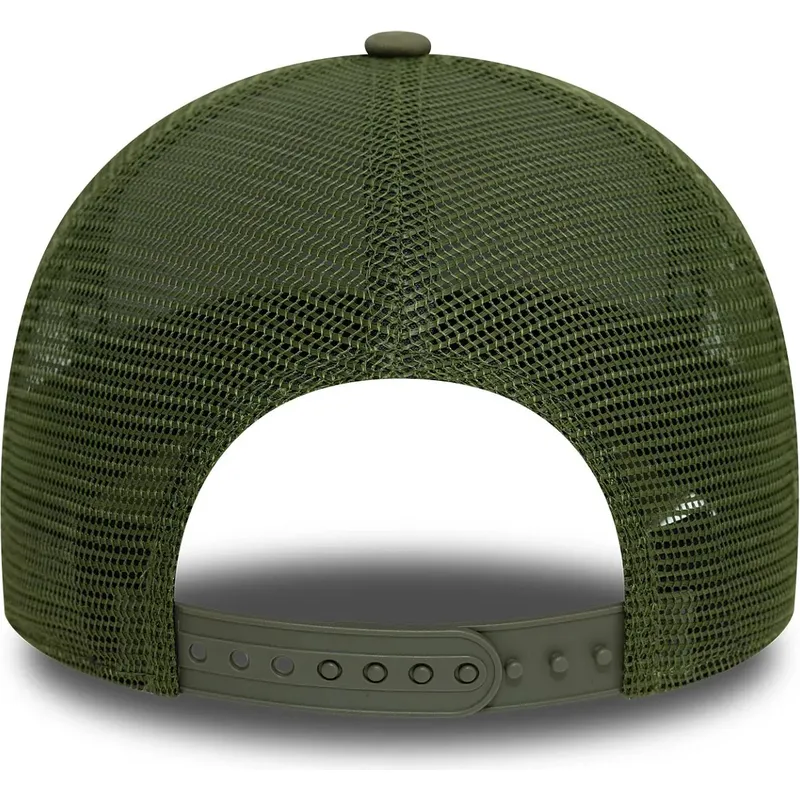 grune-trucker-kappe-9forty-a-frame-patch-von-new-era