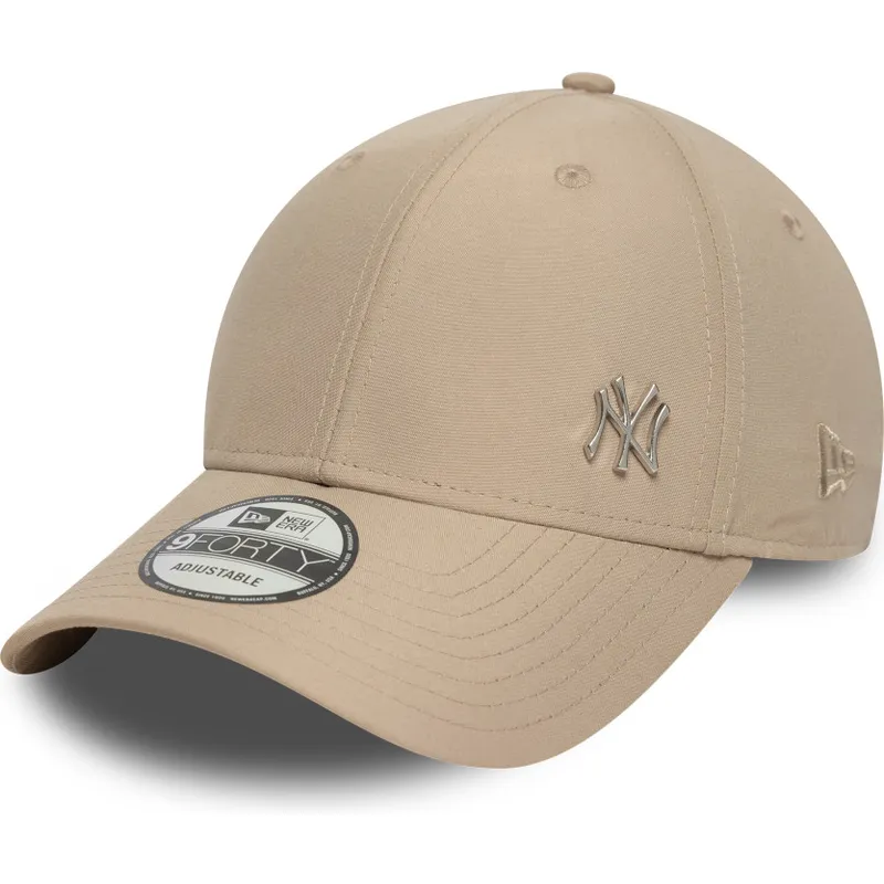 braune-verstellbare-curved-cap-9forty-flawless-der-new-york-yankees-mlb-von-new-era