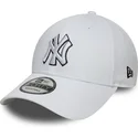 biala-regulowana-czapka-z-zakrzywionym-daszkiem-9forty-outline-new-york-yankees-mlb-marki-new-era