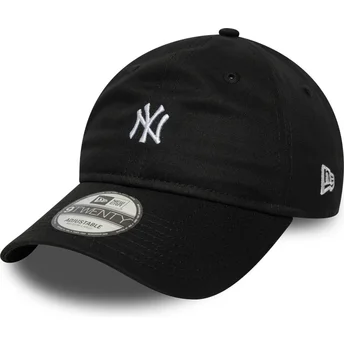 Czarna zakrzywiona czapka regulowana 9TWENTY Mini Logo New York Yankees MLB od New Era