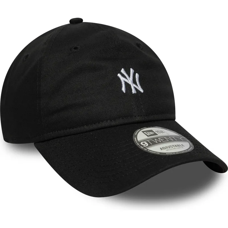czarna-zakrzywiona-czapka-regulowana-9twenty-mini-logo-new-york-yankees-mlb-od-new-era