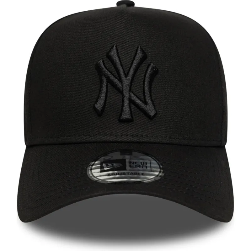 czarna-czapka-z-daszkiem-snapback-z-czarnym-logo-e-frame-league-essential-new-york-yankees-mlb-od-new-era