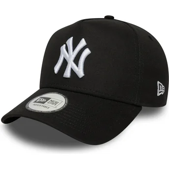 Καπέλο καμπύλης μαύρο snapback E Frame League Essential των New York Yankees MLB της New Era