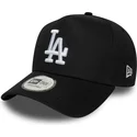 casquette-courbee-noire-snapback-e-frame-league-essential-los-angeles-dodgers-mlb-new-era