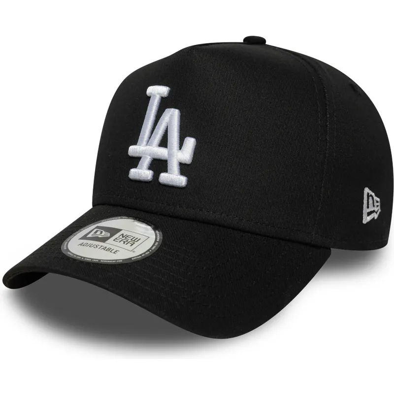 cappellino-curvo-nero-snapback-e-frame-league-essential-dei-los-angeles-dodgers-mlb-di-new-era