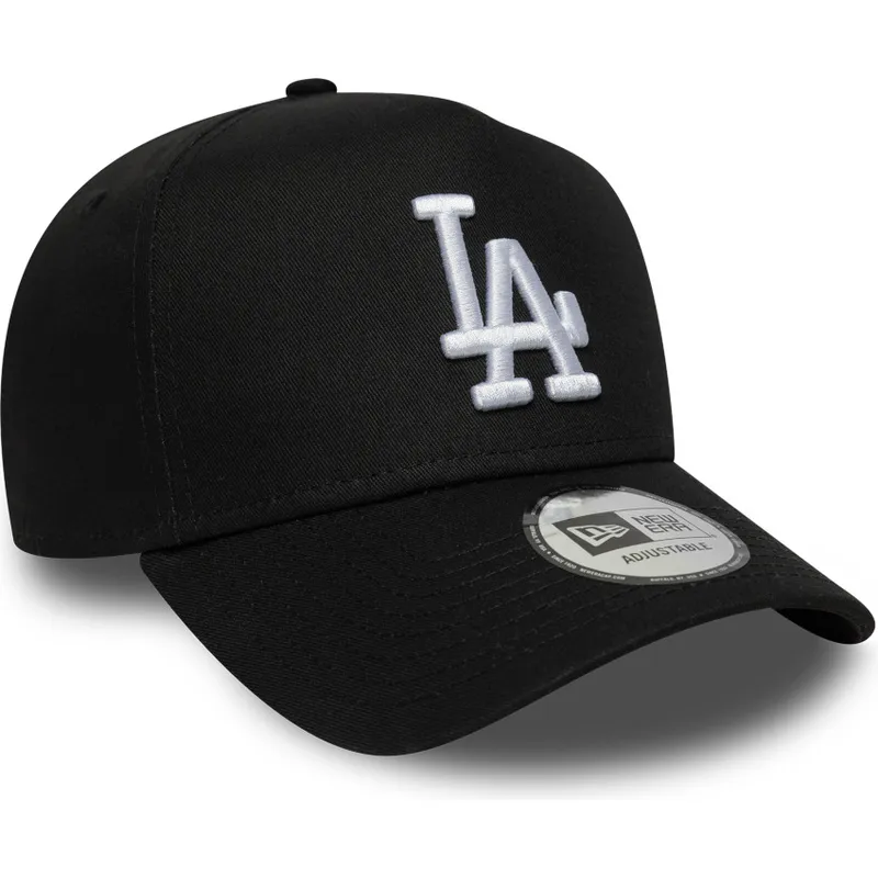 cappellino-curvo-nero-snapback-e-frame-league-essential-dei-los-angeles-dodgers-mlb-di-new-era