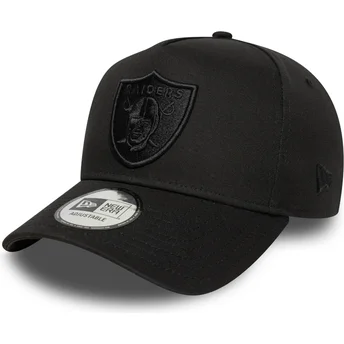 Casquette courbée noire snapback E Frame Essential Las Vegas Raiders NFL New Era