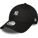 cappellino-curvo-nero-regolabile-da-donna-9forty-mini-logo-dei-new-york-yankees-mlb-di-new-era