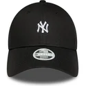 new-era-new-york-yankees-mlb-9forty-mini-logo-justerbar-svart-kurvad-keps-for-dam