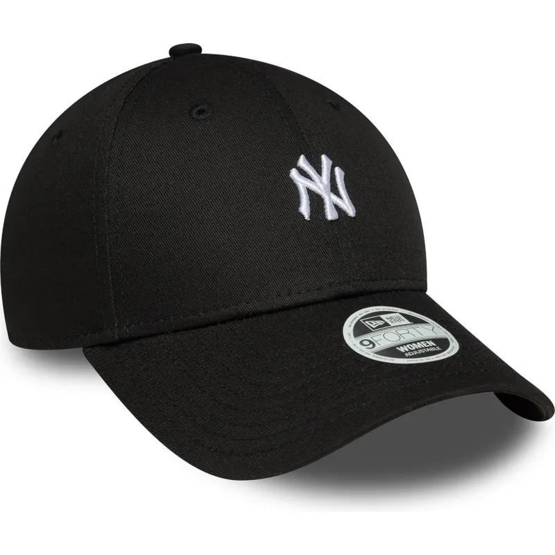 czarna-regulowana-czapka-z-zakrzywionym-daszkiem-dla-kobiet-9forty-mini-logo-new-york-yankees-mlb-new-era
