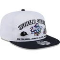 new-era-flat-brim-golfer-championship-pin-new-york-yankees-atlanta-braves-mlb-white-and-black-snapback-cap