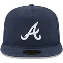 cappello-piatto-blu-navy-regolabile-59fifty-a-frame-championship-side-flag-di-atlanta-braves-mlb-di-new-era