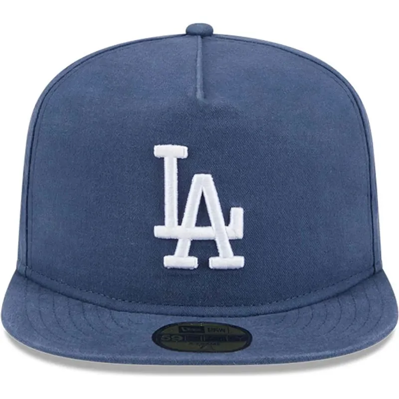 cappello-piatto-blu-chiuso-59fifty-a-frame-championship-side-flag-dei-los-angeles-dodgers-mlb-di-new-era