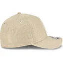bezowa-czapka-z-daszkiem-typu-snapback-9forty-m-crown-a-frame-cotton-weave-los-angeles-dodgers-mlb-od-new-era