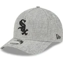 grau-gebogener-snapback-9forty-m-crown-a-frame-cotton-weave-kappe-der-chicago-white-sox-mlb-von-new-era