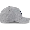 new-era-curved-brim-navy-blue-logo-9forty-m-crown-a-frame-cotton-weave-new-york-yankees-mlb-grey-snapback-cap