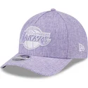 casquette-courbee-violette-snapback-9forty-m-crown-a-frame-cotton-weave-los-angeles-lakers-nba-new-era