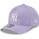 gorra-curva-violeta-snapback-9forty-m-crown-a-frame-cotton-weave-de-new-york-yankees-mlb-de-new-era