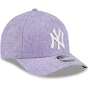 gorra-curva-violeta-snapback-9forty-m-crown-a-frame-cotton-weave-de-new-york-yankees-mlb-de-new-era