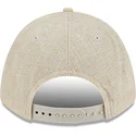 casquette-courbee-beige-snapback-9forty-m-crown-a-frame-cotton-weave-new-york-yankees-mlb-new-era