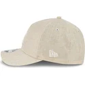 new-era-curved-brim-9forty-m-crown-a-frame-cotton-weave-new-york-yankees-mlb-beige-snapback-cap