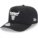 schwarze-verstellbare-curved-cap-golfer-everyday-nylon-der-chicago-bulls-nba-von-new-era