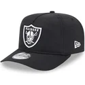 new-era-curved-brim-golfer-everyday-nylon-las-vegas-raiders-nfl-black-adjustable-cap