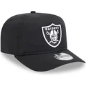 casquette-courbee-noire-ajustable-golfer-everyday-nylon-las-vegas-raiders-nfl-new-era