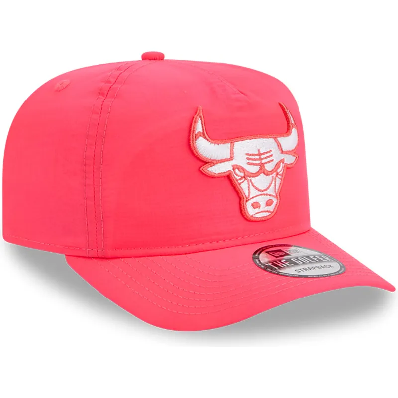 chicago-bulls-nba-new-era-justerbar-rosa-kurvad-skarmkeps-golfer-everyday-nylon