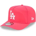 new-era-curved-brim-golfer-everyday-nylon-los-angeles-dodgers-mlb-pink-adjustable-cap