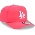 rozowa-regulowana-czapka-z-zakrzywionym-daszkiem-golfer-everyday-nylon-los-angeles-dodgers-mlb-od-new-era