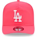 rozowa-zakrzywiona-czapka-z-daszkiem-regulowana-golfer-everyday-nylon-los-angeles-dodgers-mlb-new-era