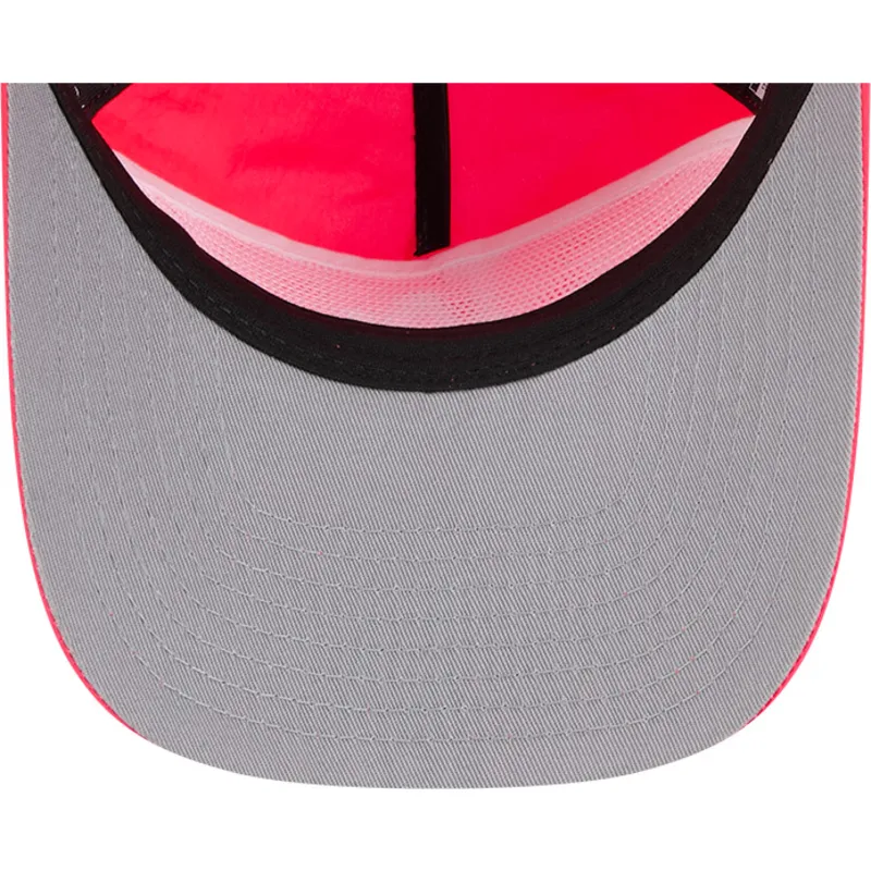 rosa-verstellbare-gebogene-kappe-golfer-everyday-nylon-der-los-angeles-dodgers-mlb-von-new-era