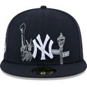 casquette-plate-bleue-marine-ajustee-59fifty-state-stitch-new-york-yankees-mlb-new-era