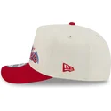 weisse-und-rote-snapback-golfer-cap-mit-gebogenem-schirm-philadelphia-phillies-mlb-team-scribble-von-new-era