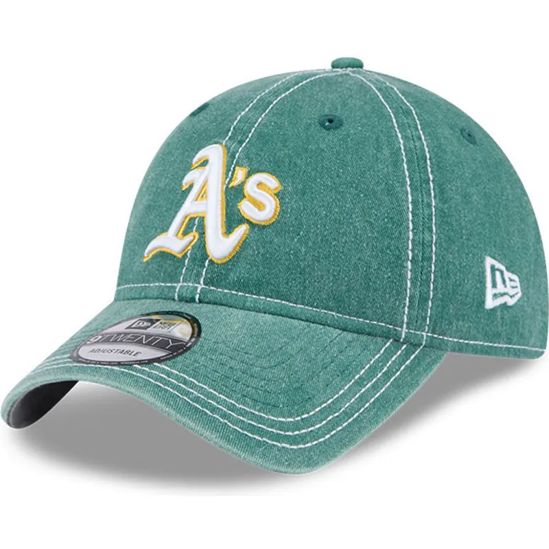 justerbar-gron-bojd-keps-9twenty-washed-contrast-oakland-athletics-mlb-fran-new-era