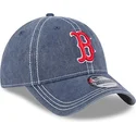 casquette-courbee-bleue-ajustable-9twenty-washed-contrast-boston-red-sox-mlb-new-era