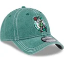 grune-verstellbare-curved-cap-9twenty-washed-contrast-der-boston-celtics-nba-von-new-era