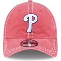 casquette-courbee-rose-ajustable-9twenty-washed-contrast-philadelphia-phillies-mlb-new-era