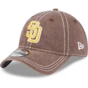 verstellbare-braune-9twenty-washed-contrast-kappe-von-san-diego-padres-mlb-von-new-era