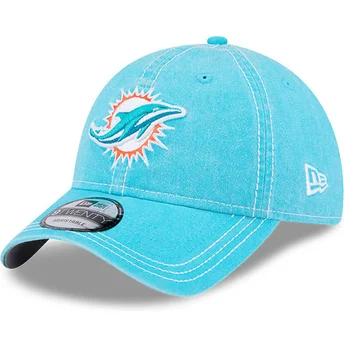 Verstellbare blaue 9TWENTY Washed Contrast Kappe der Miami Dolphins NFL von New Era