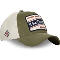 casquette-trucker-verte-et-beige-gre-von-dutch