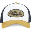 von-dutch-terry04-white-black-and-yellow-trucker-hat