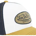 cappellino-trucker-bianco-nero-e-giallo-terry04-di-von-dutch